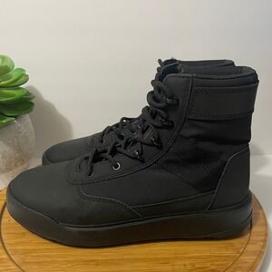 Zara Waterproof Hiking Boots Black Lace-Up Trekking Footwear Size 10